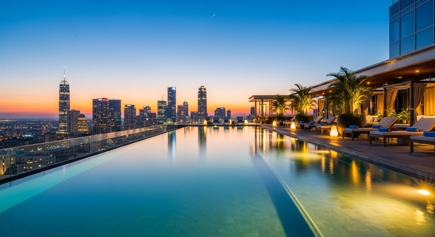 Rooftop pool